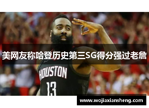 美网友称哈登历史第三SG得分强过老詹